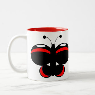 Cute Colourful Butterfly Mug - Red Admiral
