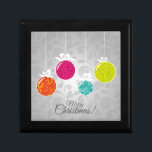 Cute colourful Christmas bauble decorations Gift Box<br><div class="desc">Christmas giftbox with a cute and colourful design of Christmas tree decoration baubles in orange,  pink,  blue and green. This stylish and elegant design is fresh and modern and is sure to bring the spirit of Christmas into your home.</div>