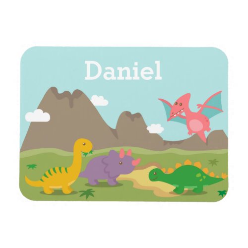Cute Colourful Dinosaurs For little kids Magnet