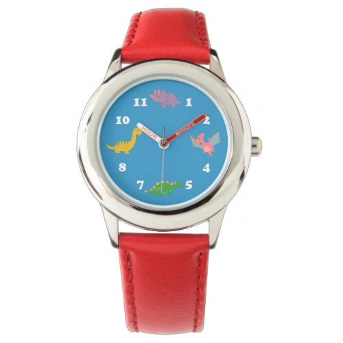 Cute Colourful Dinosaurs Kids Watch