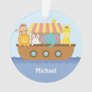 Cute Colourful Noahs Ark Baby Nursery Room Decor Ornament