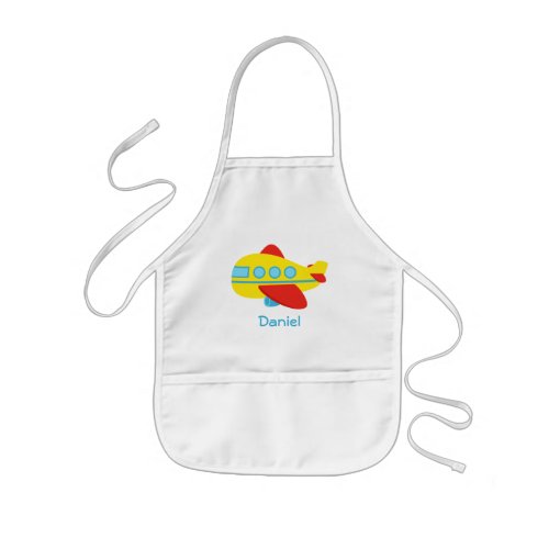 Cute Colourful Passenger Aeroplane Kids Apron