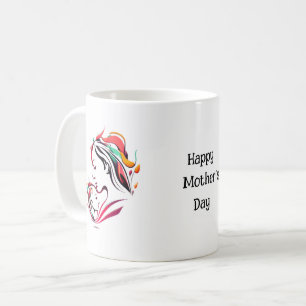 Cute colourful pictoral happy mother's day mug