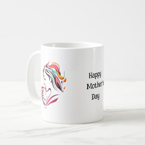 Cute colourful pictoral happy mothers day mug