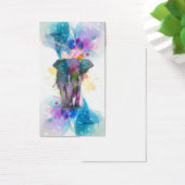 cute colourful watercolours splatters elephant (Desk)
