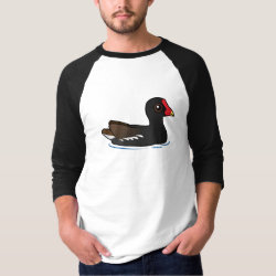 Common Gallinule Men's Basic 3/4 Sleeve Raglan T-Shirt