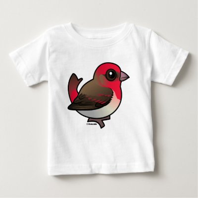 Cute Common Rosefinch Baby T-Shirt