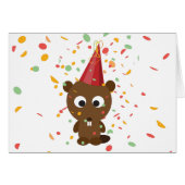 Cute Confetti Party Beaver (Front Horizontal)