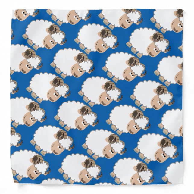 Cute Confident Cartoon Ram Bandana (Front)