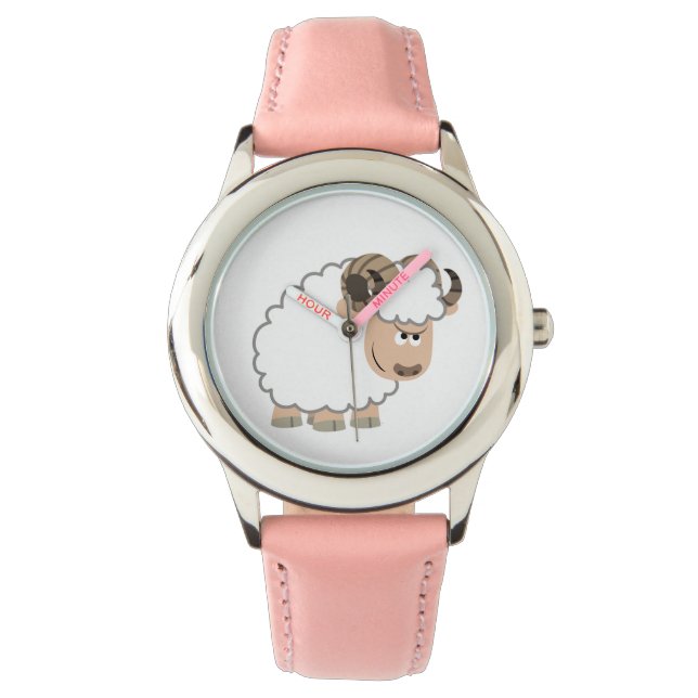 Cute Confident Cartoon Ram Watch (Front)
