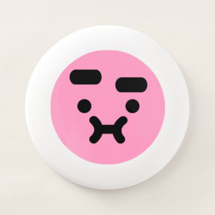 Cute Confused Pouty Face Light Pink Wham-O Frisbee
