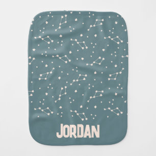 Cute Constellation Sky Pattern Baby Burp Cloth