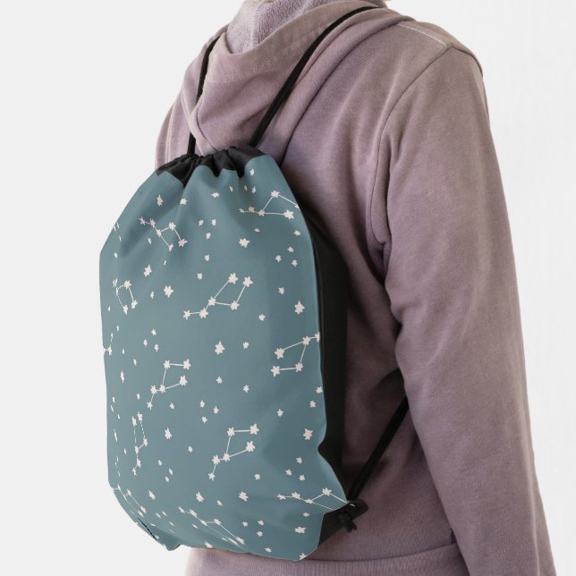 Cute Constellation Sky Pattern Drawstring Bag (Insitu)