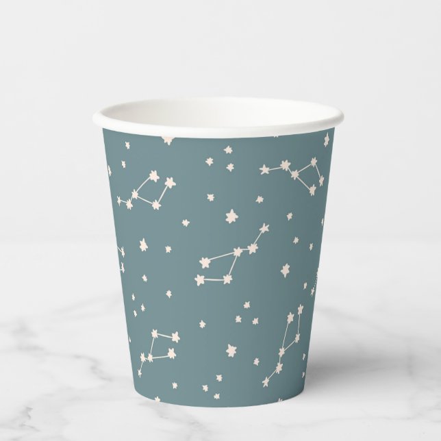 Cute Constellation Sky Pattern Paper Cups (Front)