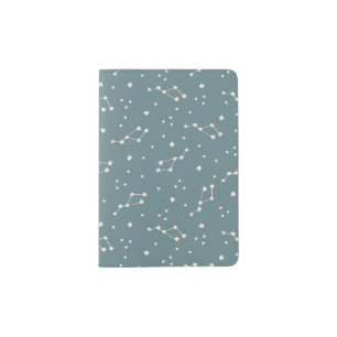 Cute Constellation Sky Pattern Passport Holder