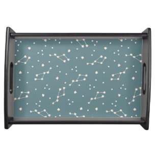 Cute Constellation Sky Pattern Serving Tray