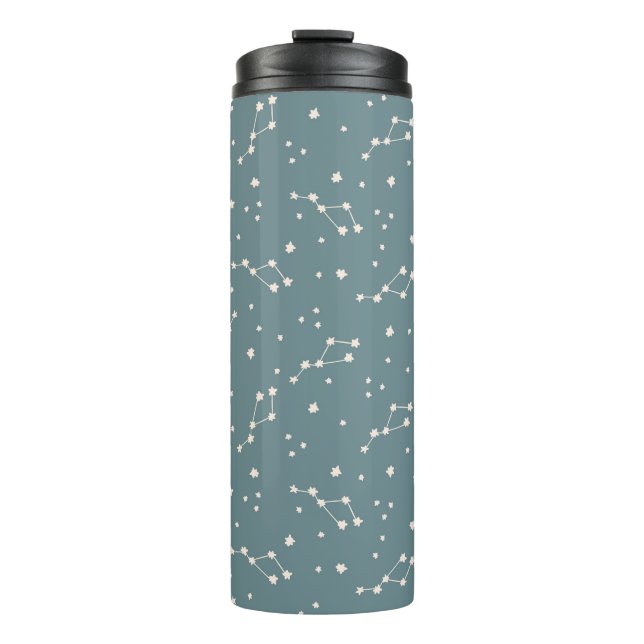 Cute Constellation Sky Pattern Thermal Tumbler (Front)
