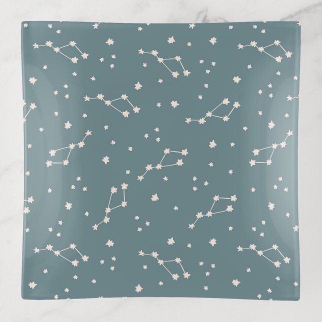 Cute Constellation Sky Pattern Trinket Tray (Front)