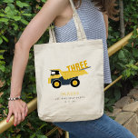 Cute Construction Dump Truck Any Age Birthday Tote Bag<br><div class="desc">If you need any further customisation please feel free to message me on yellowfebstudio@gmail.com.</div>