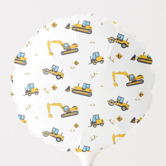 Cute Construction Dump Truck Kids Birthday Party Balloon (Front)