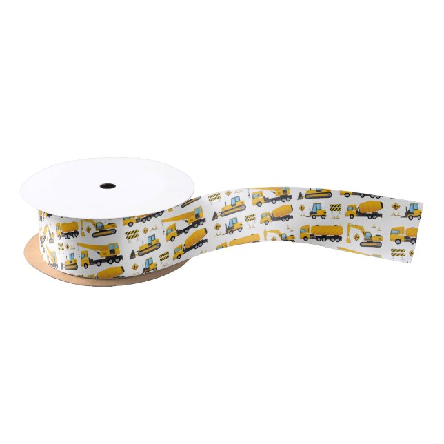 Cute Construction Dump Truck Party Gifts Favors Satin Ribbon (Spool)