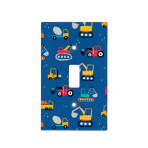 Cute Contruction Movers Pattern Light Switch Cover