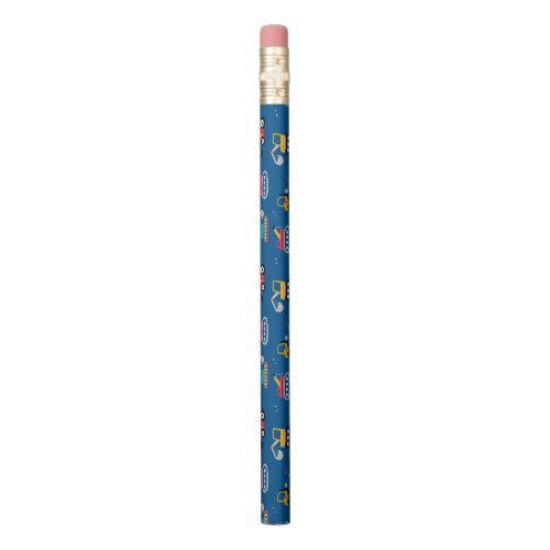 Cute Contruction Movers Pattern Pencil