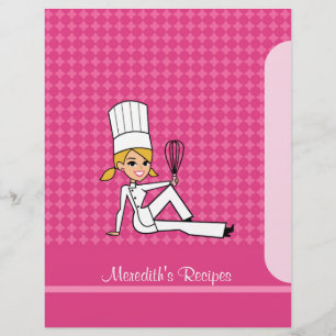 Cute Cook Illustration Recipe Cover