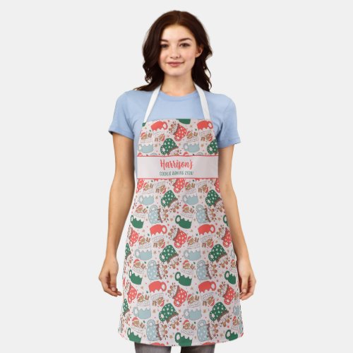 Cute Cookie Baking Crew Personalized Apron