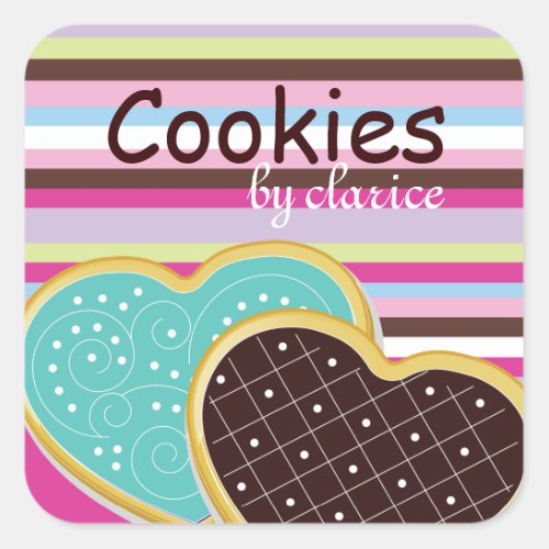 Cute Cookie Box  Stickers