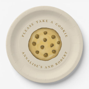 Cute Cookie Dessert Simple Chocolate Chip Paper Plates