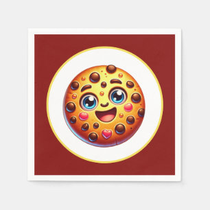 Cute cookie lovers party napkins