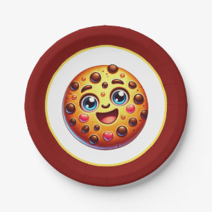 Cute cookie lovers party paper plates