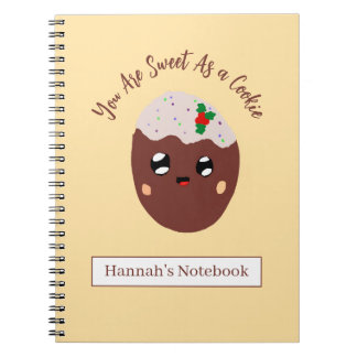 Cute Cookie Personalized Notebook