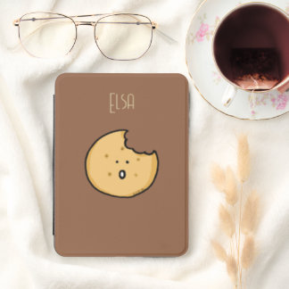 Cute Cookie with a Bite Custom Name Gift Kindle Cover