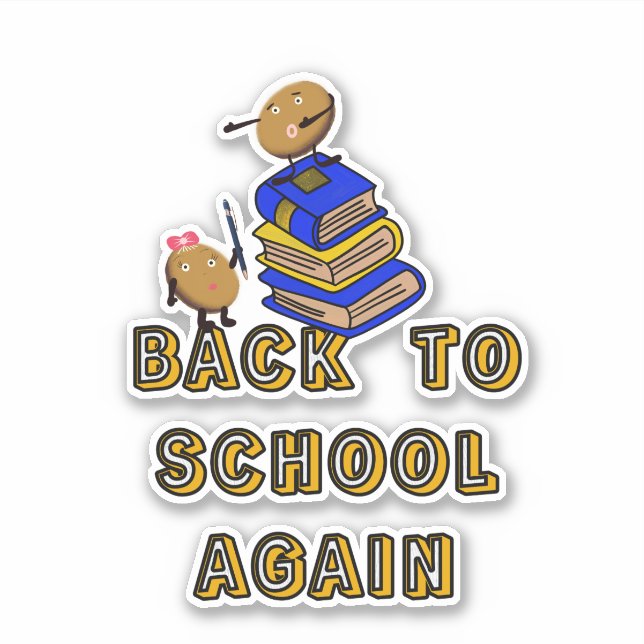 Cute cookies back to school sticker (Front)