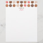 Cute Cookies Cookie Business Bakery Letterhead<br><div class="desc">Cute Cookies Cookie Business Bakery Letterhead. Vector by vecteezy.</div>