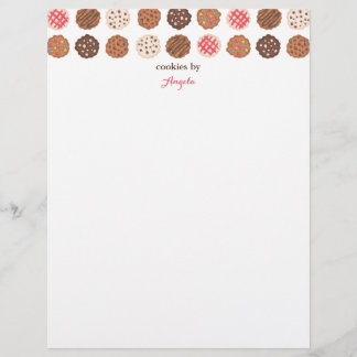 Cute Cookies Cookie Business Bakery Letterhead