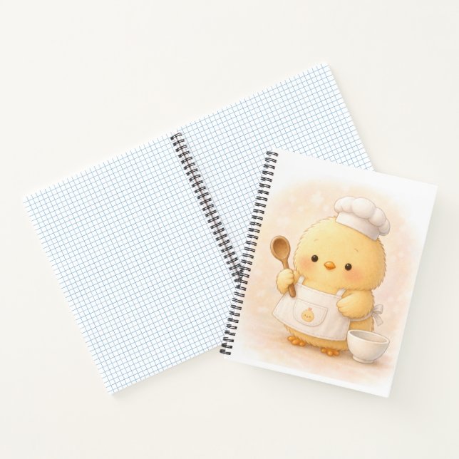 Cute Cooking Alma Chick Notebook (Inside)