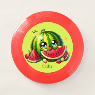 Cute cookout watermelon add name Wham-O frisbee