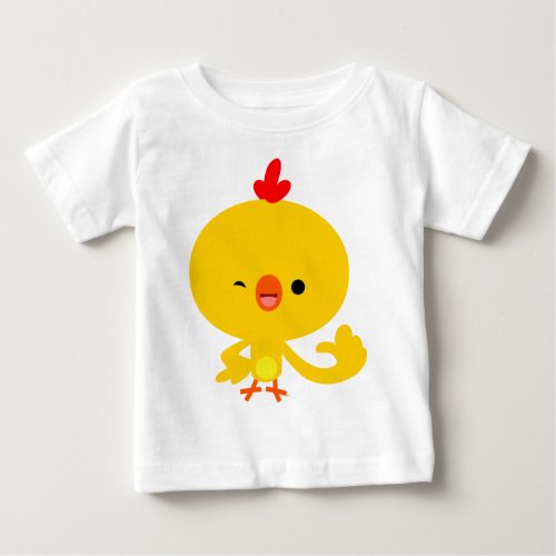 Cute Cool Cartoon Chicken Baby T_Shirt