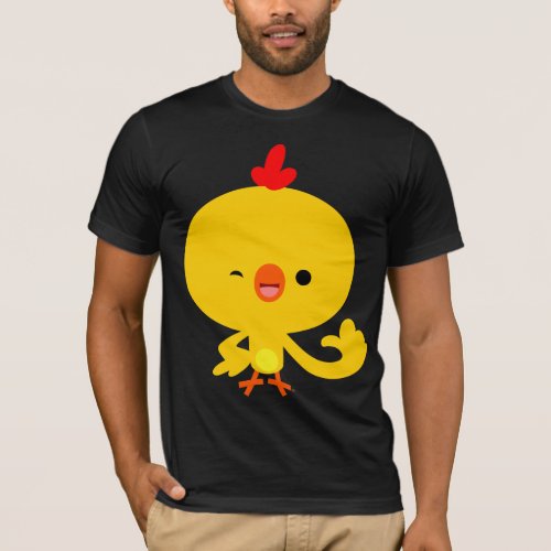 Cute Cool Cartoon Chicken T_Shirt