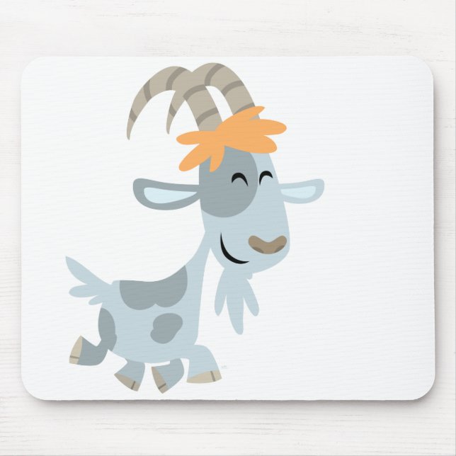 Cute Cool Cartoon  Goat Mousepad (Front)