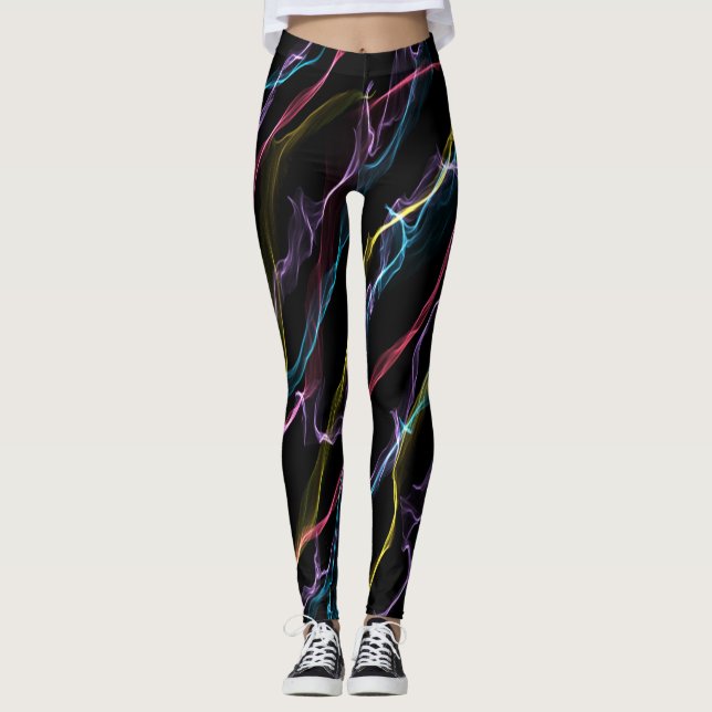 Cute Cool Colorful Yoga Leggings (Front)