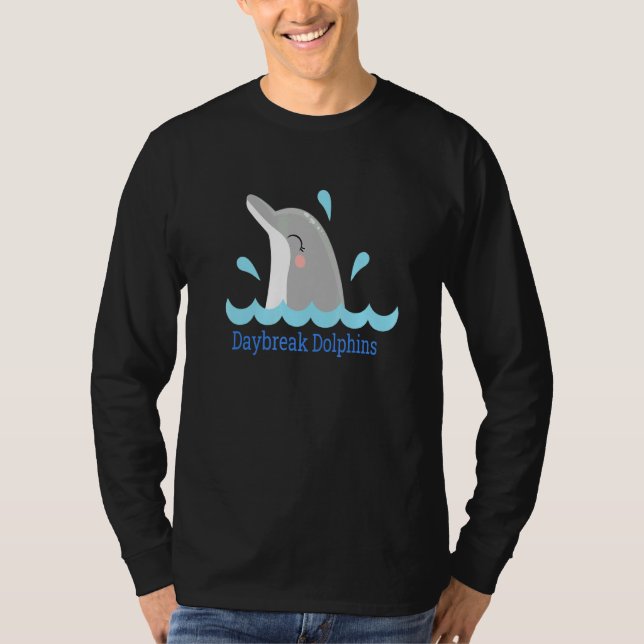 Cute Cool Dolphins Daybreak Elementary School Ut S T-Shirt (Front)