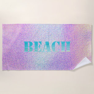 Cute  Cool Stylish Beach Holographic Towel