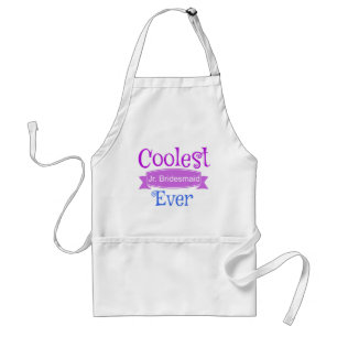 Cute Coolest Jr Bridesmaid Ever Adult Apron