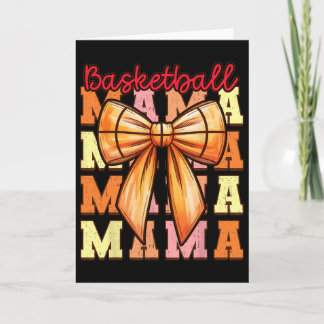 Cute Coquette Bow Game Day Sketll Mama For Mom Gir Card