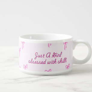 Cute Coquette bow girly chili bowl