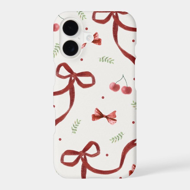 Cute Coquette Bow Phone Case (Back)
